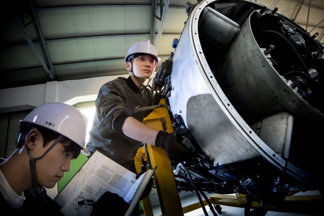 ▲ 청주대학교 항공기계공학전공 실습 장면.ⓒ청주대