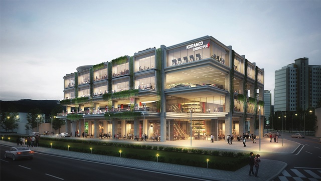 ▲ 코람코에너지리츠 모빌리티-리테일 복합센터 예상도.ⓒ코람코에너지플러스리츠
