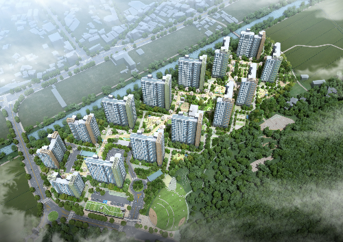 ▲ 화성장안지구 공동주택 조감도. ⓒ 반도건설