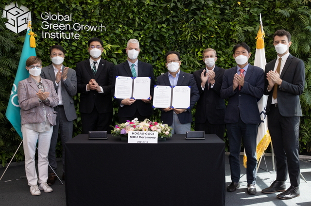 ▲ 그린수소 공동개발 MOU 체결식 모습 ⓒ가스공사 제공
