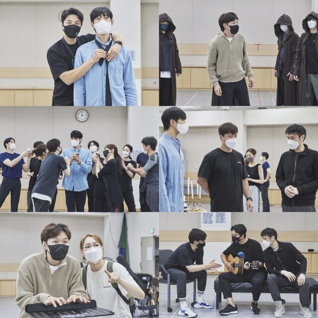 ▲ 창작가무극 '다윈 영의 악의 기원' 연습 현장.ⓒ서울예술단