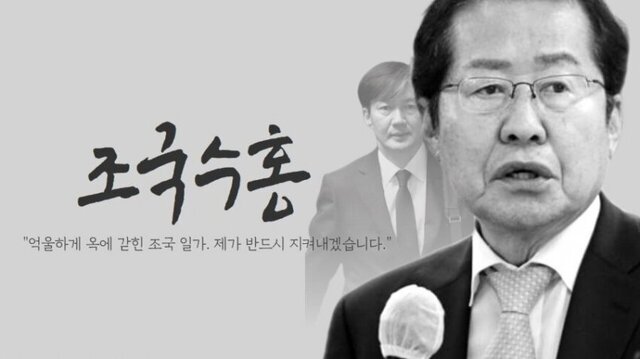 ▲ '조국수홍' 패러디물.ⓒ온라인 커뮤니티 캡처