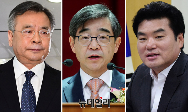 ▲ (왼쪽부터)박영수 전 특검, 권순일 전 대법관, 원유철 전 미래한국당 대표. ⓒ뉴데일리 DB