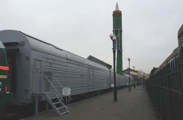 열차 탄도미사일의 시초격인 구소련제 RT-23. 러시아의 박물관에 전시된 모형이다. ⓒ美안보전문웹진 '내셔널 인터네스트' 공개사진.