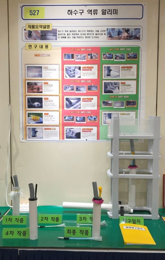 ▲ 하수구 역류 알리미.ⓒ충북교육청