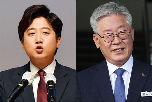 ▲ 이준석 국민의힘 대표와 이재명 경기지사. ⓒ연합뉴스. 무단전재 및 재배포 금지.