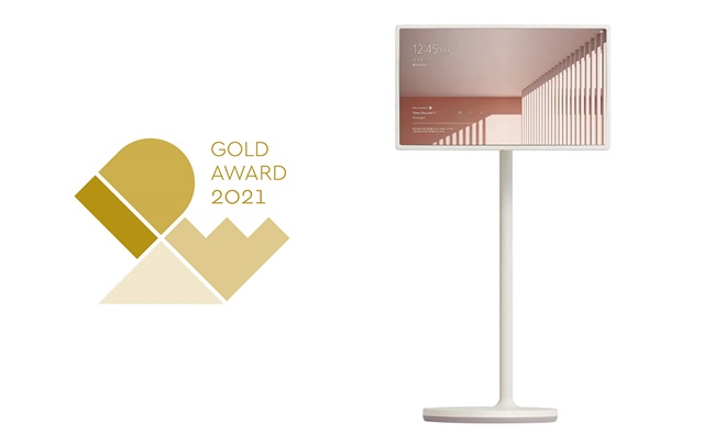 ▲ IDEA 2021에서 최고상(Gold)을 수상한 LG 스탠바이미(StanbyME). ⓒLG전자