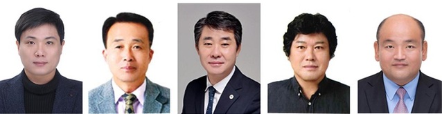 ▲ 충남 천안시가 수여하는 제38회 천안시민상에 ‘이강현‧김종식‧한남교‧성기만‧윤종환씨(사진 좌측으로부터)’가 선정됐다.ⓒ천안시