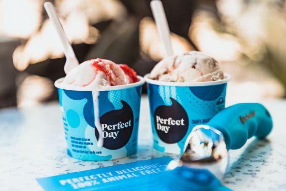 ▲ 미국 퍼펙트데이(Perfect Day)의 애니멀프리(Animal-free) 아이스크림 제품.ⓒSK㈜