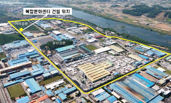 ▲ 충북 충주 1일반산업단지 복합문화센터 위치도.ⓒ충주시