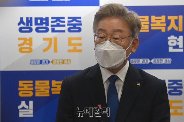 ▲ 더불어민주당 유력 대선 후보인 이재명 경기도지사.ⓒ강민석 기자