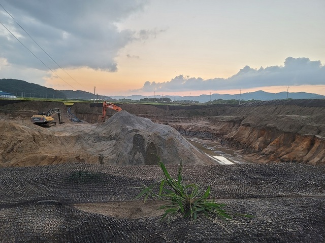 ▲ 충북 청주시 청원구 A골재채취장.ⓒ독자 제보