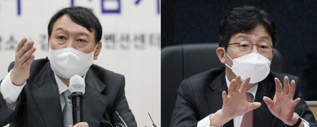 ▲ (왼쪽부터) 국민의힘 대선주자 윤석열·유승민 예비후보.ⓒ뉴데일리DB