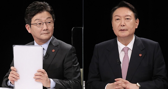 ▲ 국민의힘 대선주자인 유승민 후보(왼쪽)와 윤석열 후보.ⓒ국민의힘