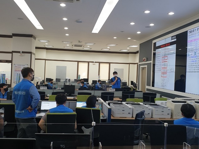 ▲ 한울원자력본부는 한울5호기 방사능방재 전체훈련을 실시했다.ⓒ한울본부