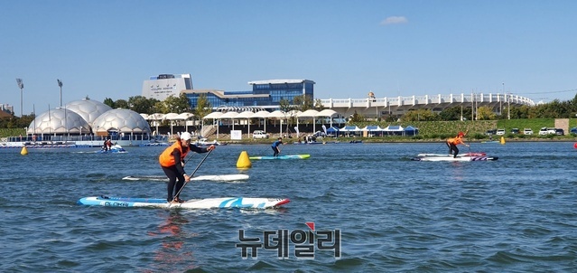 ▲ 포항시는 ‘2021 포항시장배 SUP 챔피언십’을 개최했다.ⓒ뉴데일리