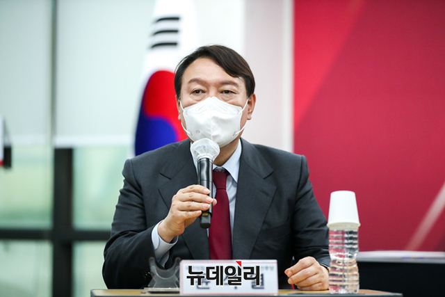 ▲ 윤석열 국민의힘 대선 경선후보.ⓒ정상윤 기자(사진=윤석열 캠프)