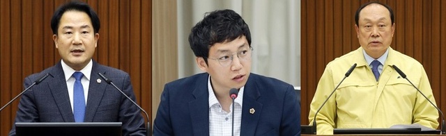 ▲ 촤측부터 상병헌 의원, 손익수 의원, 이재현 의원.ⓒ세종시의회