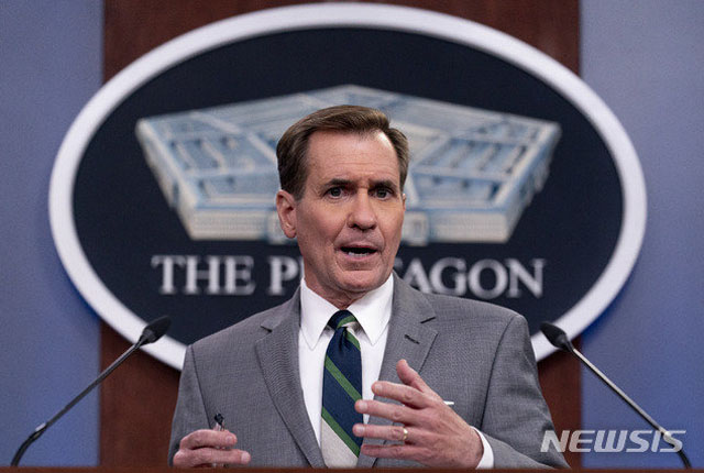 ▲ 존 커비 미국 국방부 대변인. 그가 한반도 비핵화에서 중국의 역할이 중요하다고 말했다. ⓒ뉴시스 AP. 무단전재 및 재배포 금지.