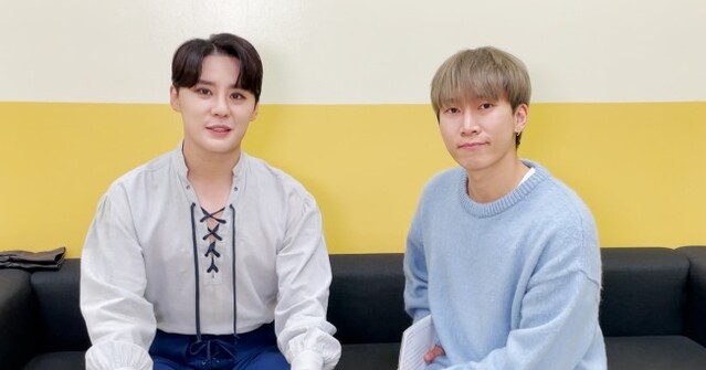 ▲ '오늘도 전석매진' 촬영 장면(김준수와 서은광).ⓒ인터파크