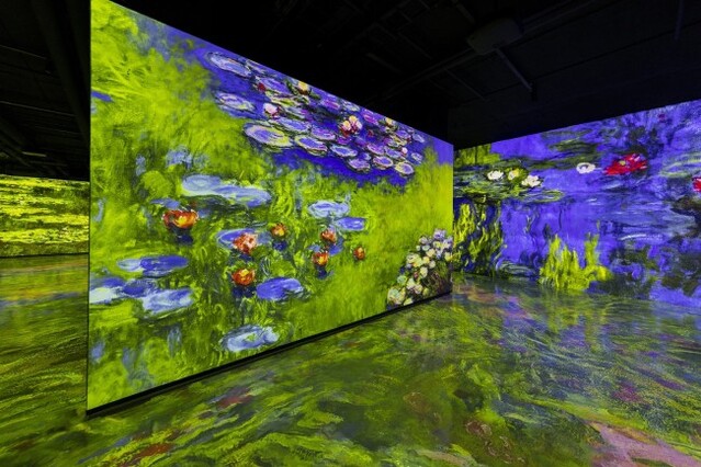 ▲ 빛의 벙커 '모네, 르누아르… 샤갈'전.ⓒ빛의 벙커