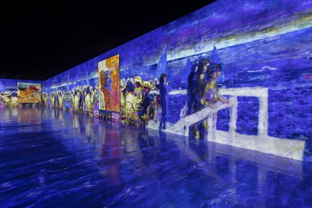 ▲ 빛의 벙커 '모네, 르누아르… 샤갈'전.ⓒ빛의 벙커