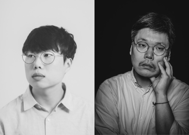 ▲ 벽산문화상 희곡부문 수상자 배해률 작가(왼쪽), 윤영선연극상 수상자 전진모 연출.ⓒ벽산문화재단·국립극단