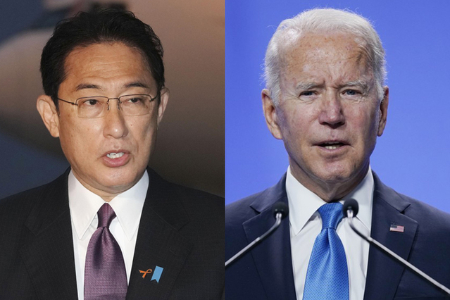 ▲ 기시다 후미오 일본 총리와 조 바이든 미국 대통령 ⓒ연합뉴스