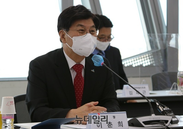 ▲ 이춘희 세종시장이 4일 오후 세종시청 세종실에서 열린 예산정책협의회에서 인사말을 하고 있다.ⓒ이길표 기자