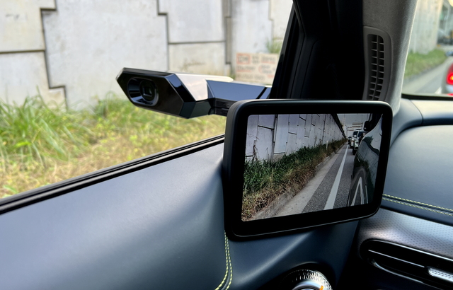 ▲ 디지털 사이드 미러 모습. ⓒ김재홍 기자