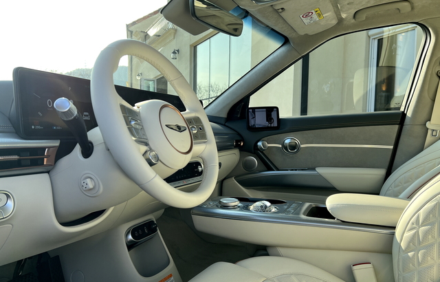 ▲ GV60의 앞좌석 모습. ⓒ김재홍 기자