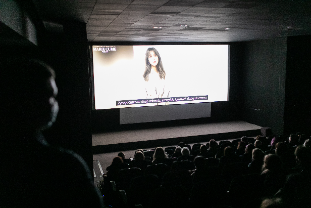 ▲ 뮤지컬 '마리퀴리' 실황 공연 상영회 현장.ⓒ주폴란드한국문화원