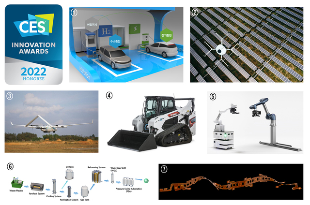 ▲ 두산 CES 수상작 7개 ⓒ 두산그룹
