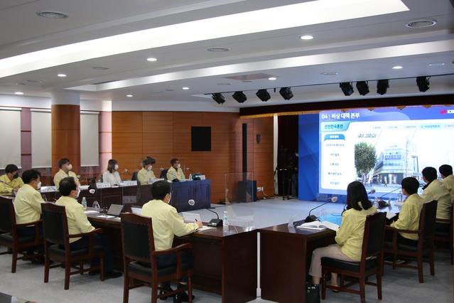 ▲ 한국전력 대구본부(본부장 조택동)는 대규모 재난 대비 대응역량 향상을 위해 지난 11일 ‘2021년 재난대응 안전한국훈련’을 실시했다.ⓒ한국전력 대구본부