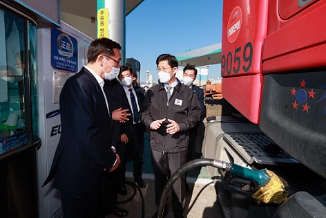 ▲ 노형욱 국토부 장관, 의왕 물류센터 현장점검.ⓒ국토부