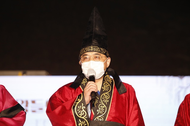 ▲ 강성조 경북도 행정부지사는 “신라천년을 이루고 삼국통일의 과업을 이룬 위대한 왕들을 만날 수 있는 색다른 경험을 할 수 있다”고 말했다.ⓒ경북도