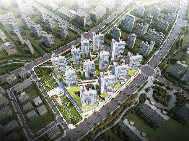 ▲ 반도건설이 충남 내포 혁신도시에 건설하는‘내포신도시 반도유보라 마크에디션’조감도.ⓒ반도건설