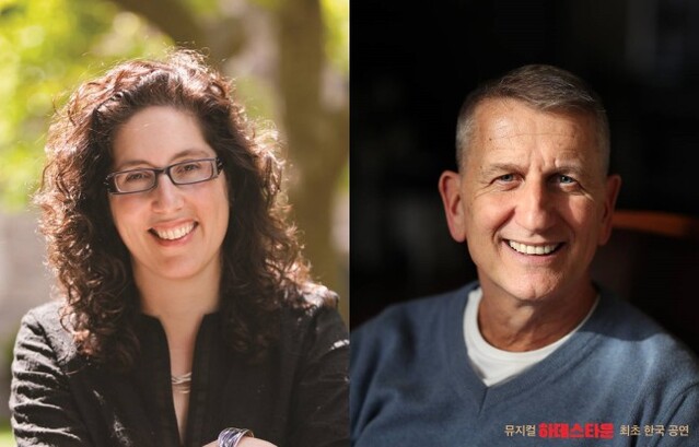 ▲ 뮤지컬 '하데스타운' 브로드웨이 프로듀서인 마라 아이작스(좌)와 톰 커디히.ⓒ에스앤코