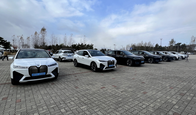 ▲ 시승 차량들이 주차된 모습. ⓒ김재홍 기자