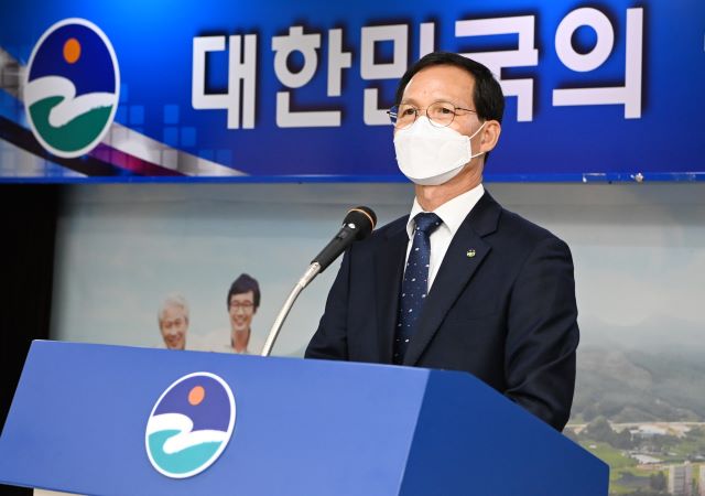 ▲ 조병옥 음성군수가 1일 ‘2030 음성시 건설’에 대한 세부적인 전략을 발표하고 있다.ⓒ음성군