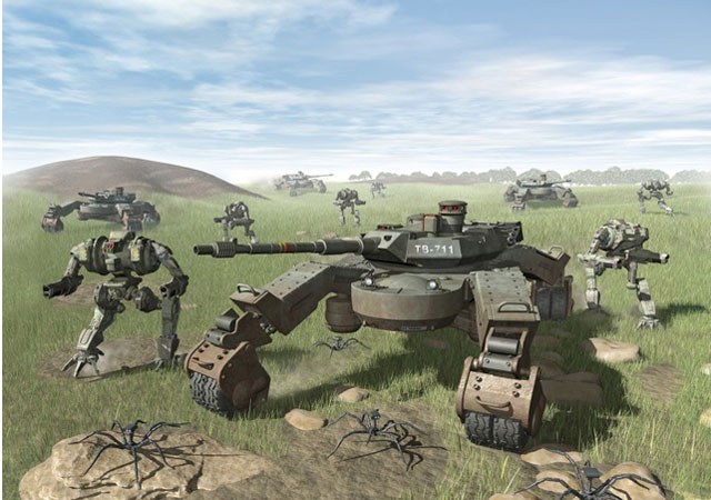 ▲ 조동연 위원장이 작성에 참여했다는 '육군비전 2050' 보고서에서 나오는 미래 자율주행 장갑차. ⓒ뉴시스. 무단 전재 및 재배포 금지.