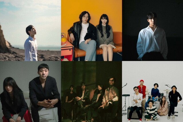 ▲ 왼쪽 위부터 시계방향으로 이우든, 푸르던스, 누브, 트레봉봉, 배드램, 오칠.ⓒ마포문화재단