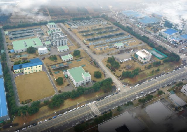 ▲ A14-1 오창과학산업단지 공공폐수처리시설 전경.ⓒ청주시