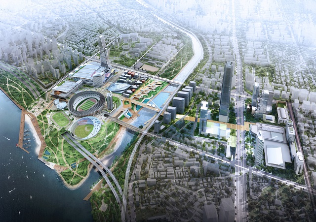 ▲ '잠실 스포츠∙MICE 복합공간 조성 민간투자자업' 조감도.ⓒGS건설