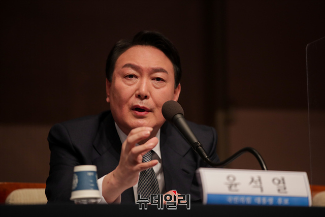 ▲ 윤석열 국민의힘 대선후보.ⓒ정상윤 기자(사진=윤석열 캠프)