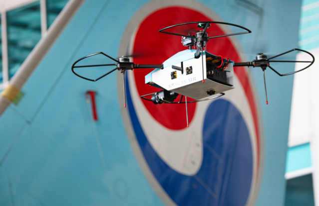 ▲ 대한항공 동체검사 드론 ⓒ 대한항공