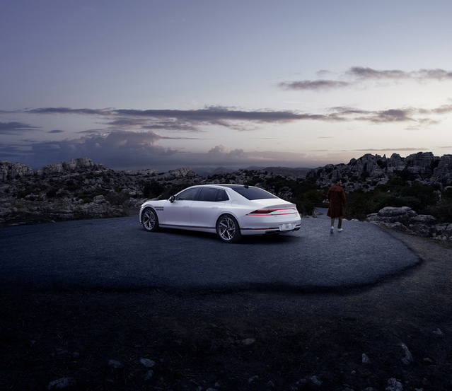 ▲ 제네시스 신형 G90 모습. ⓒ제네시스