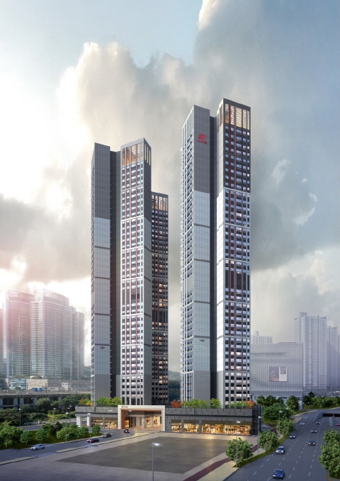 ▲ 힐스테이트 천안아산역 듀클래스 투시도. ⓒ 현대엔지니어링