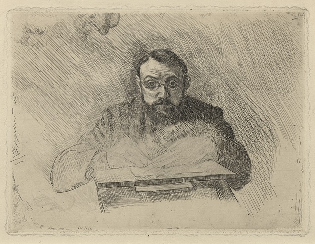 ▲ 조각하는 앙리 마티스(Henri Matisse gravant). 반젤더 판화지에 드라이포인트(Drypoint on Van Gelder paper) 18 x 27.5 cm. ⓒ가우디움 어소시에이츠 / 뉴데일리