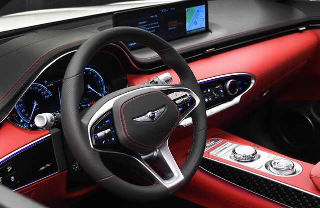 ▲ GV70의 내부 모습. ⓒ제네시스